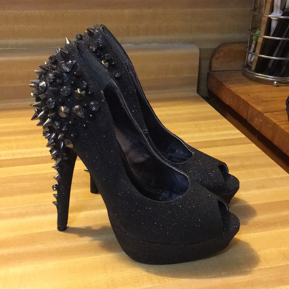 Spiked & Studded Platform Heels